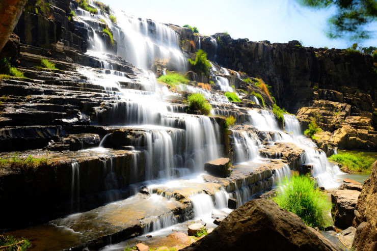 Pongour - um impressionante Terraços de Cachoeira no Vietnã